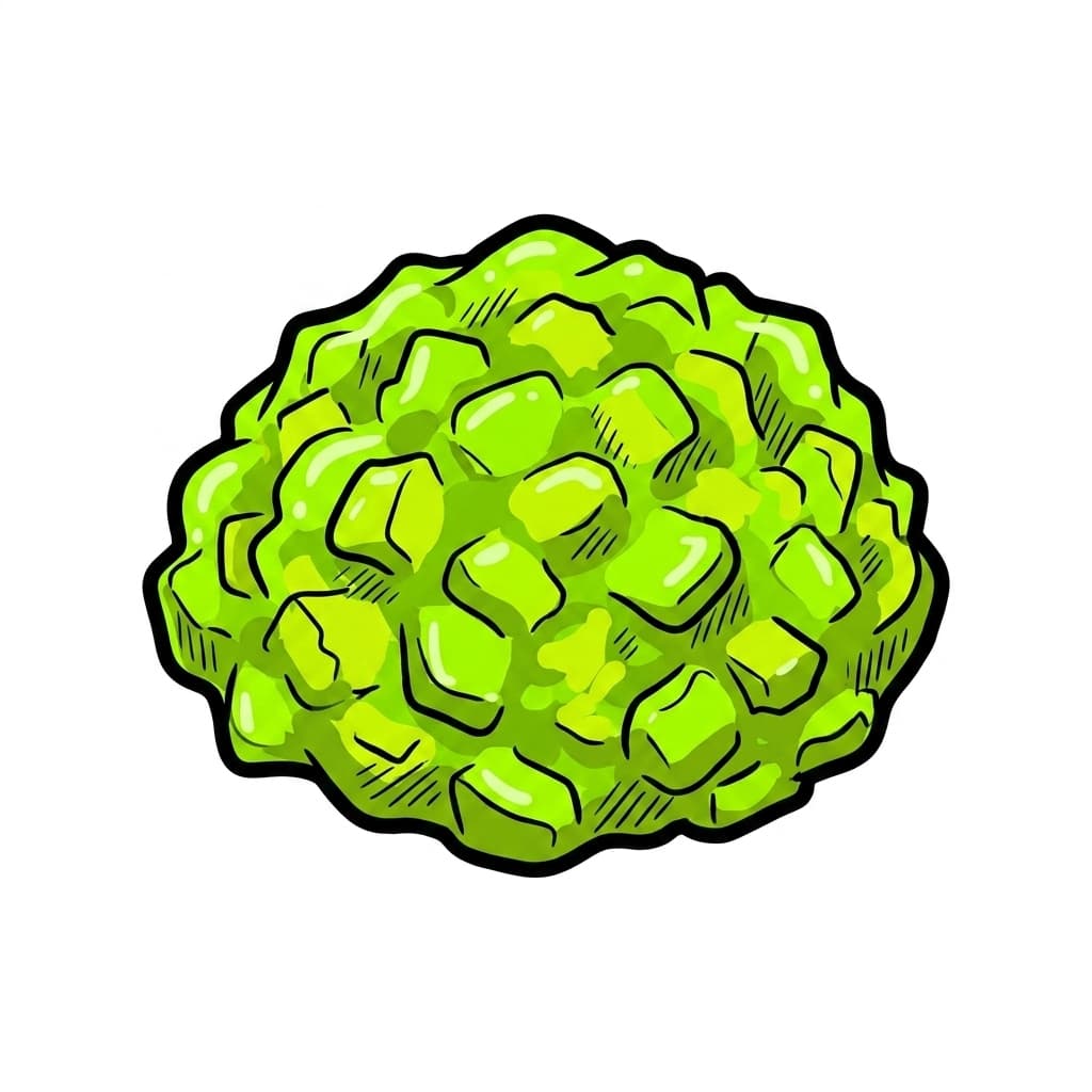 Neon green relish illustrated ingredient icon