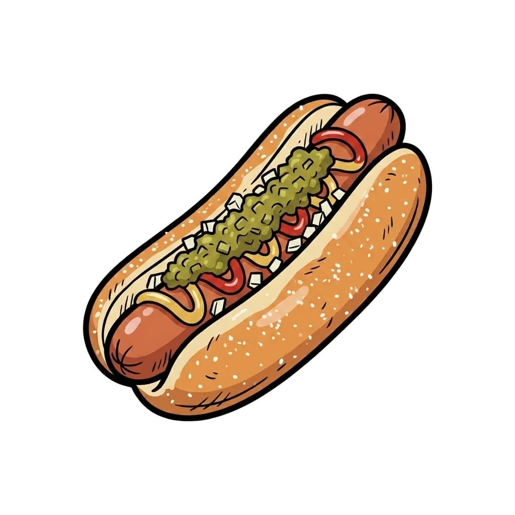 Nokia kuuma koira illustrated hot dog icon