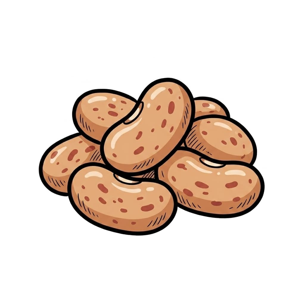 Pinto beans illustrated ingredient icon